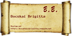 Bocskai Brigitta névjegykártya